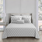 King Size Double Bedsheet with 2 Pillow Covers Premium Medallion Printed  108x108inch