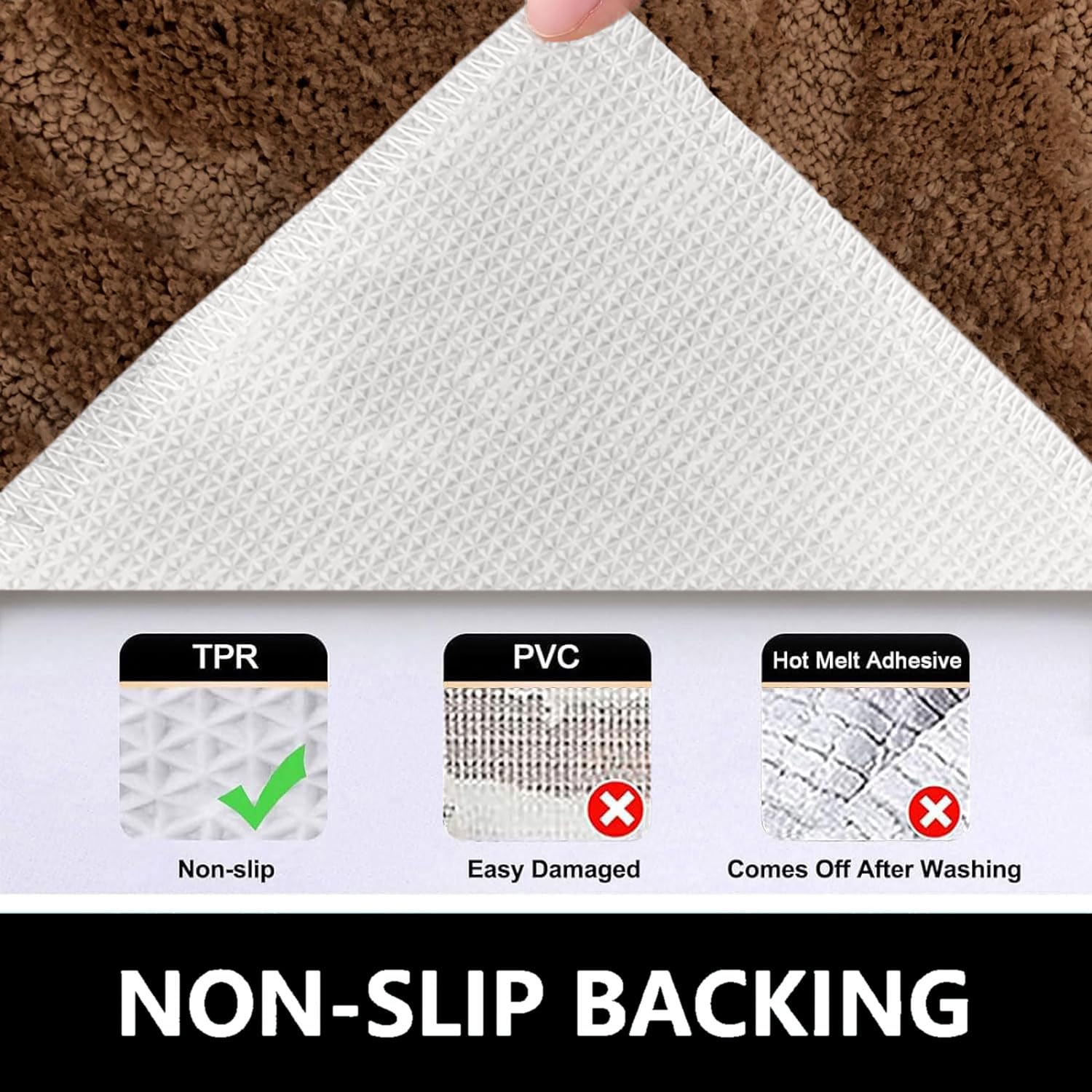 Scotland Diamond Bathmat Mat Pack Of 2 (38x58 cm, Sea Coffee)