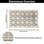 Rubber Doormat Anti Slip (Retro Design ,35x58 cm)