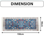 Polyester Floor Runner  Imperial Medallion Pattern Multi Color 150x56cm