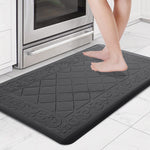 Jersey Diamond Anti-Fatigue  Kitchen Mat (45x75 cm,Black)