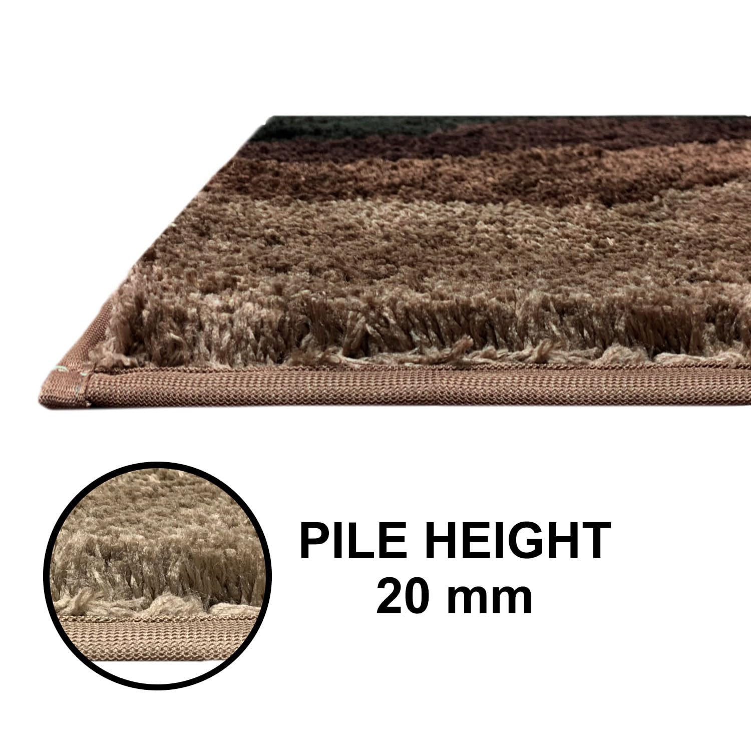 Macau Waves Bath Mat (40x60 cm,Coffee)
