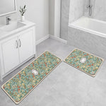 Kitchen Mat Combo  (116x36 & 58x36 cm,White)
