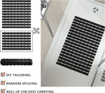 Shower Mat for bathroom Anti Slip (Black, 17x24 Inch)