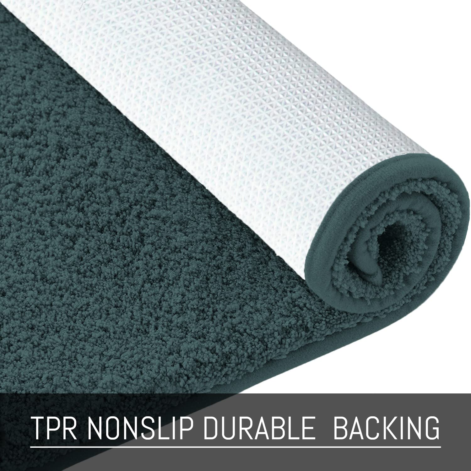 Bathmat 2500 GSM Microfiber Anti Skid (Anthra, 45cm x 75cm)
