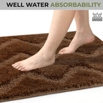 Scotland Waves Bathmat Pack Of 2 (38x58 cm , Sea Coffee)