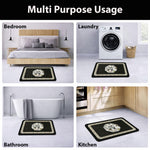 Kitchen Mat Combo Birds Design (116x36 & 58x36 cm White)