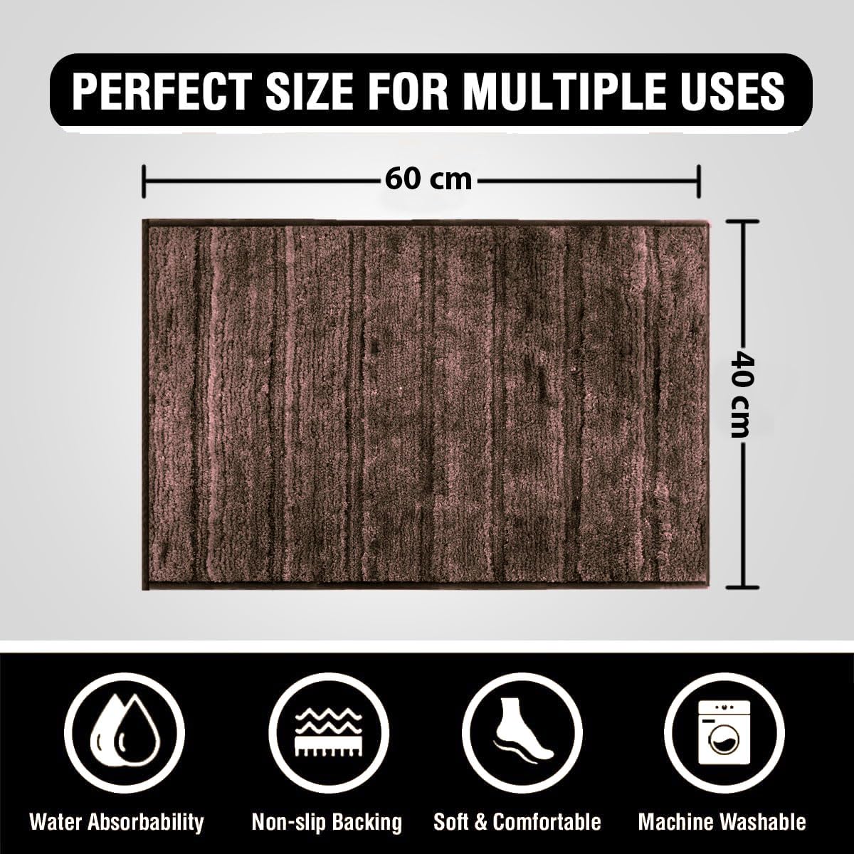 Toronto Bathmat Super Soft Microfiber (40x60 cm, Choco)