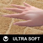 Bath Mat Classic Diamond Microfiber 2200 GSM (40x60 cm, Gold )
