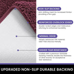 Newman Microfiber Bathmat 2500 GSM (45X75 Cm-Wine)