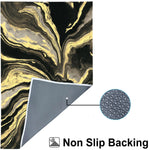 Polyester Cosmic Swirl Carpet for Bedroom (3x5 Feet, Multicolor)