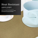 Dining Table Placemat Set of 4 (30x45 CM Yellow)