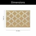 Curves Design Placemat for Dining Table Set of 4(30x45 CM Gold)