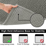 Shaggy Chenille Bath Mat Extra Soft (60x120 cm Grey)