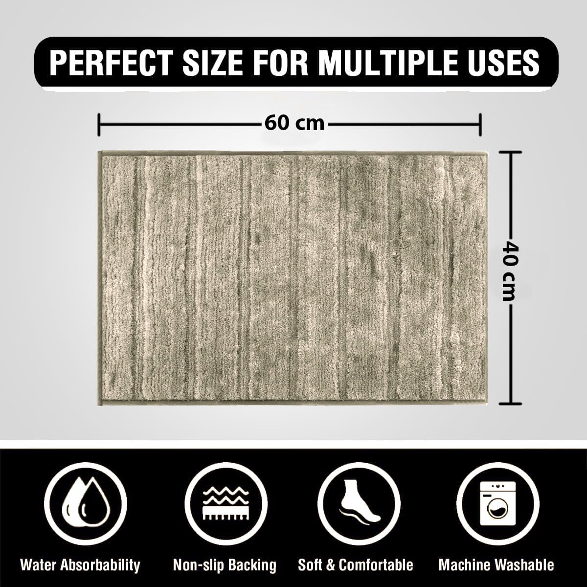 Toronto Bathmat Super Soft Microfiber (40x60 cm, Taupe)