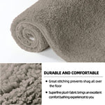 Vegas Microfiber Runner For Bedroom (2X5 Ft,Taupe)