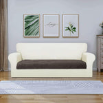 Rabbit Fur Sofa Cover 3 Seater (Cocoa, 68x183 cm)