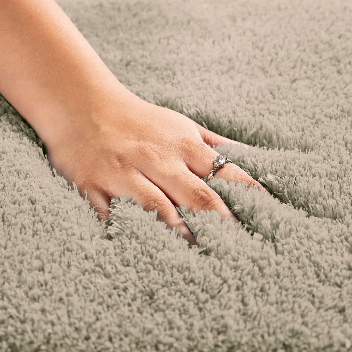 Vegas Microfiber Bath Mat (40x60 cm, Beige) Pack of 1