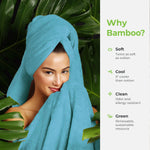 Bamboo Micro Bath Towel – 400 GSM ( 70x140 cm , Aqua)
