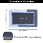 Rubber Doormat Anti Slip (Marine Design ,35x58 cm)