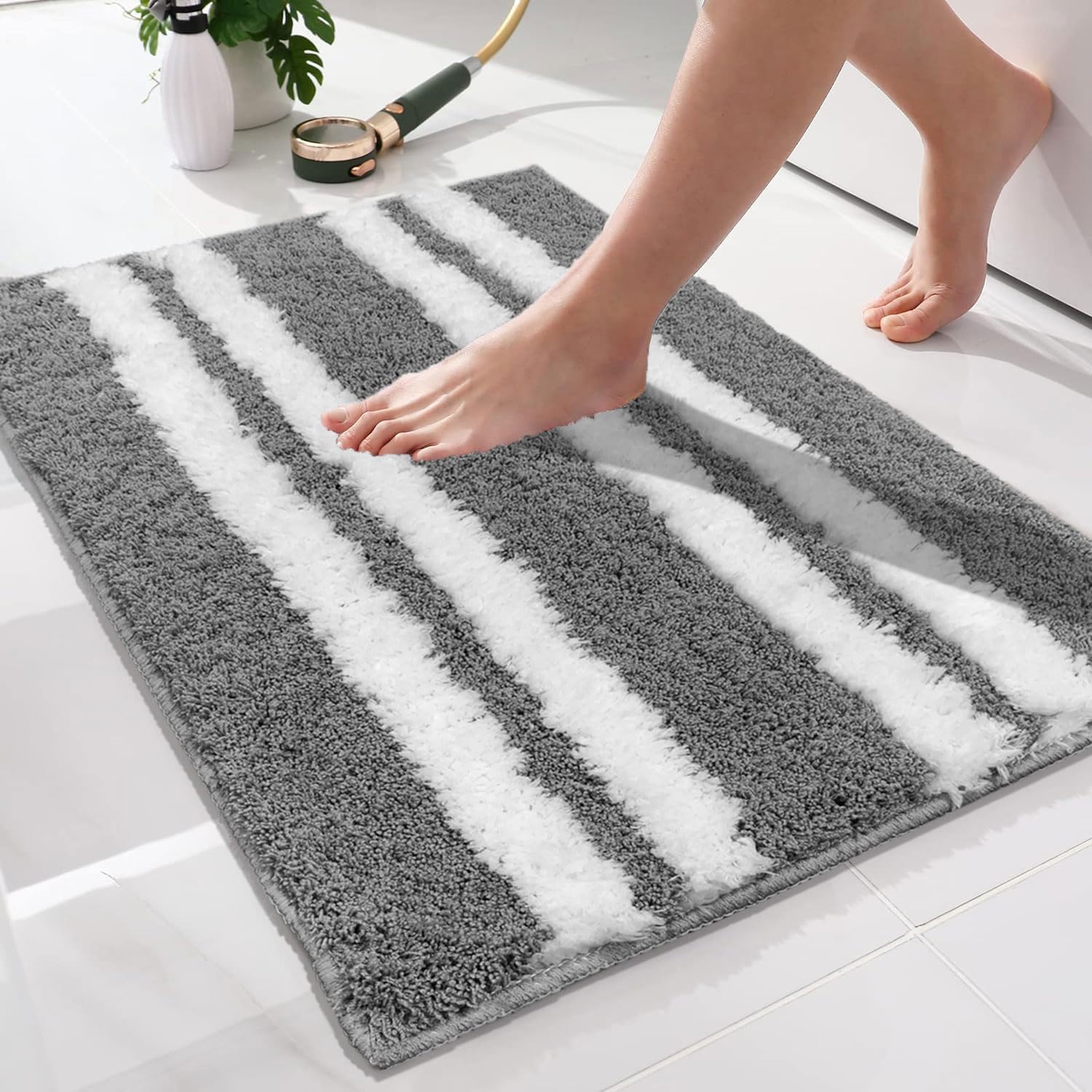 Florida Bath Mat 2000 GSM (38x58 cm, Grey)
