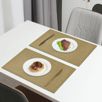 Dining Table Placemat Set of 2 (30x45 CM Yellow )