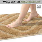 Scotland Diamond Bathmat Mat Pack Of 2 (38x58 cm, Gold)