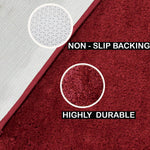 Newman Carpet 2500 GSM (4x6 Feet, Maroon)