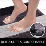 Luxury Bath Mat for Bathroom Pack of 2 (40X60 Cm ,Anthra)