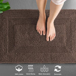 Paris Reversible Bath Mat 100% Cotton (Walnut, 40x60 cm)
