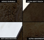 Newman Carpet For Bedroom (4X6 Feet, Arabic Coffee)