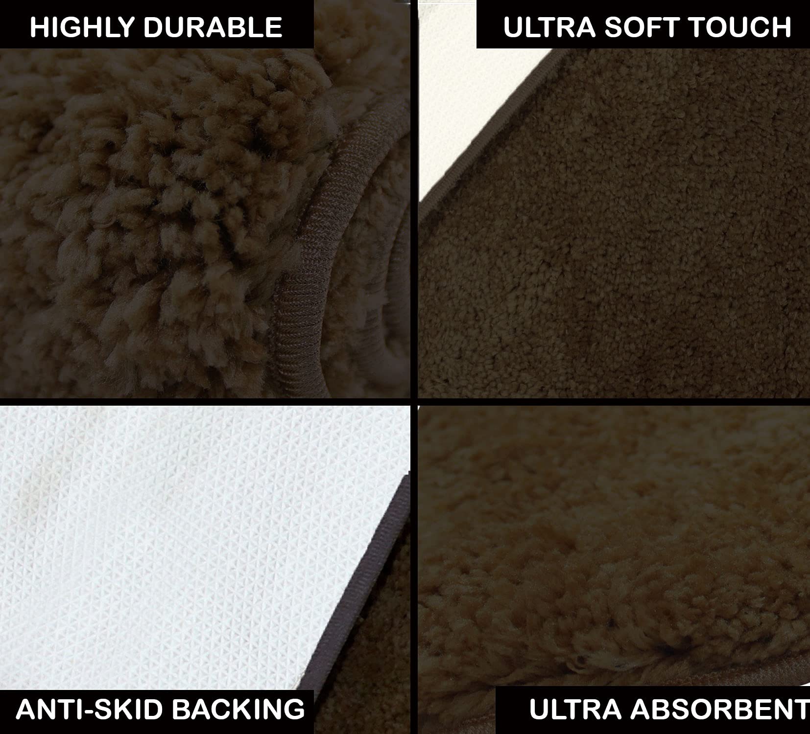 Newman Carpet For Bedroom (4X6 Feet, Arabic Coffee)