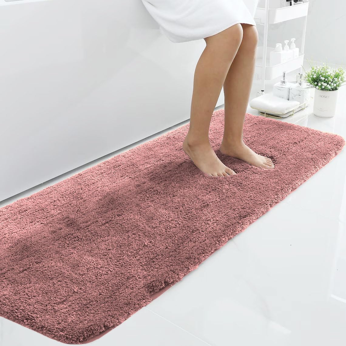 Vegas Microfiber Runner For Bedroom (2X5 Ft, Fuscia)