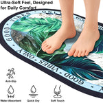 Rubber Doormat Anti Slip (Good Vibes Design ,35x58 cm)