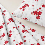 Double Bedsheet With 2 Pillow Covers Circle Pattern 200 TC 100% Cotton Feel ( Queen Size 90x90 Inch Yellow Set Of 3 )