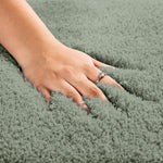 Vegas Microfiber Runner For Bedroom (2X5 Ft,Pastel Green)