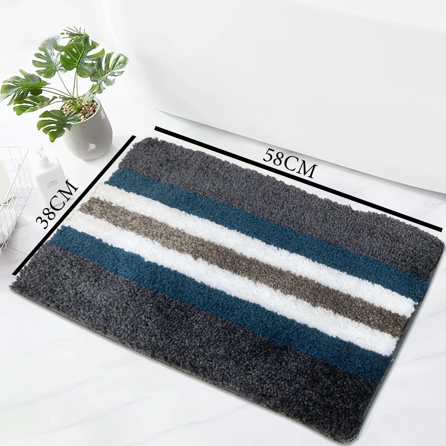 Turkey Door Mat for Home (38x58 cm ,Teal)