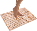 Memory Foam Braided  Bathroom Mat (38X58 Cm Rust)