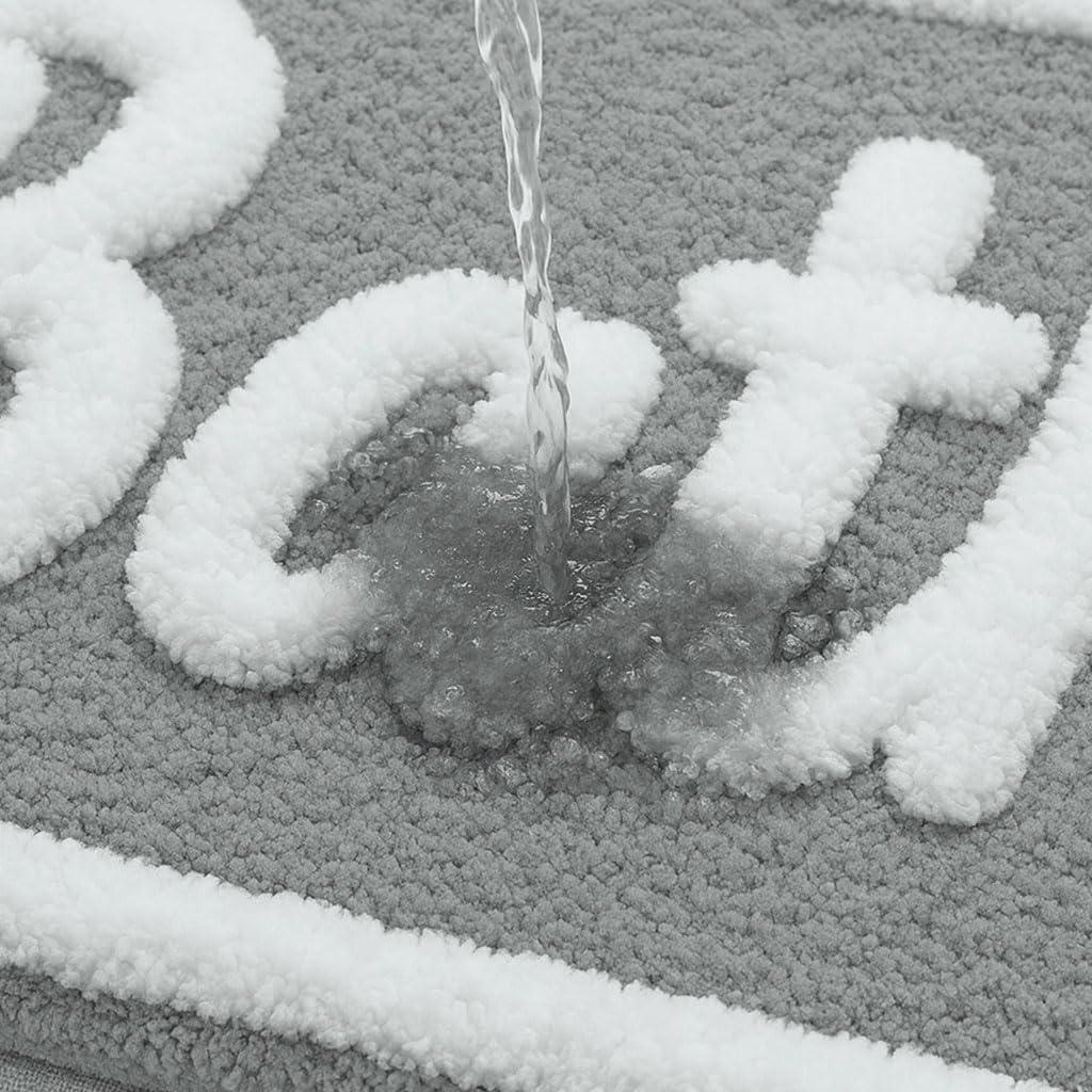 Canada Super Soft Bath Mat (40x60 cm, Silver)