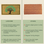 Coir Doormat for Home Entrance (Tree Print Design ,71x45 cm)