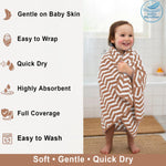 Microfibre Bath Towel for Kids Boys Girls ( 70x132cm , Brown )