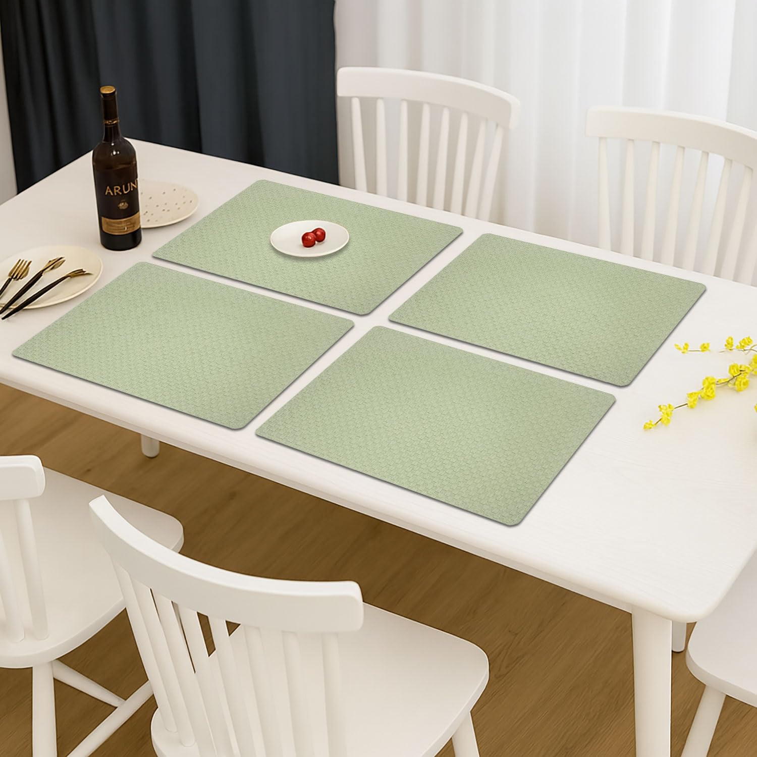 Dining Table Placemat Set of 4 (30x45 CM Green)