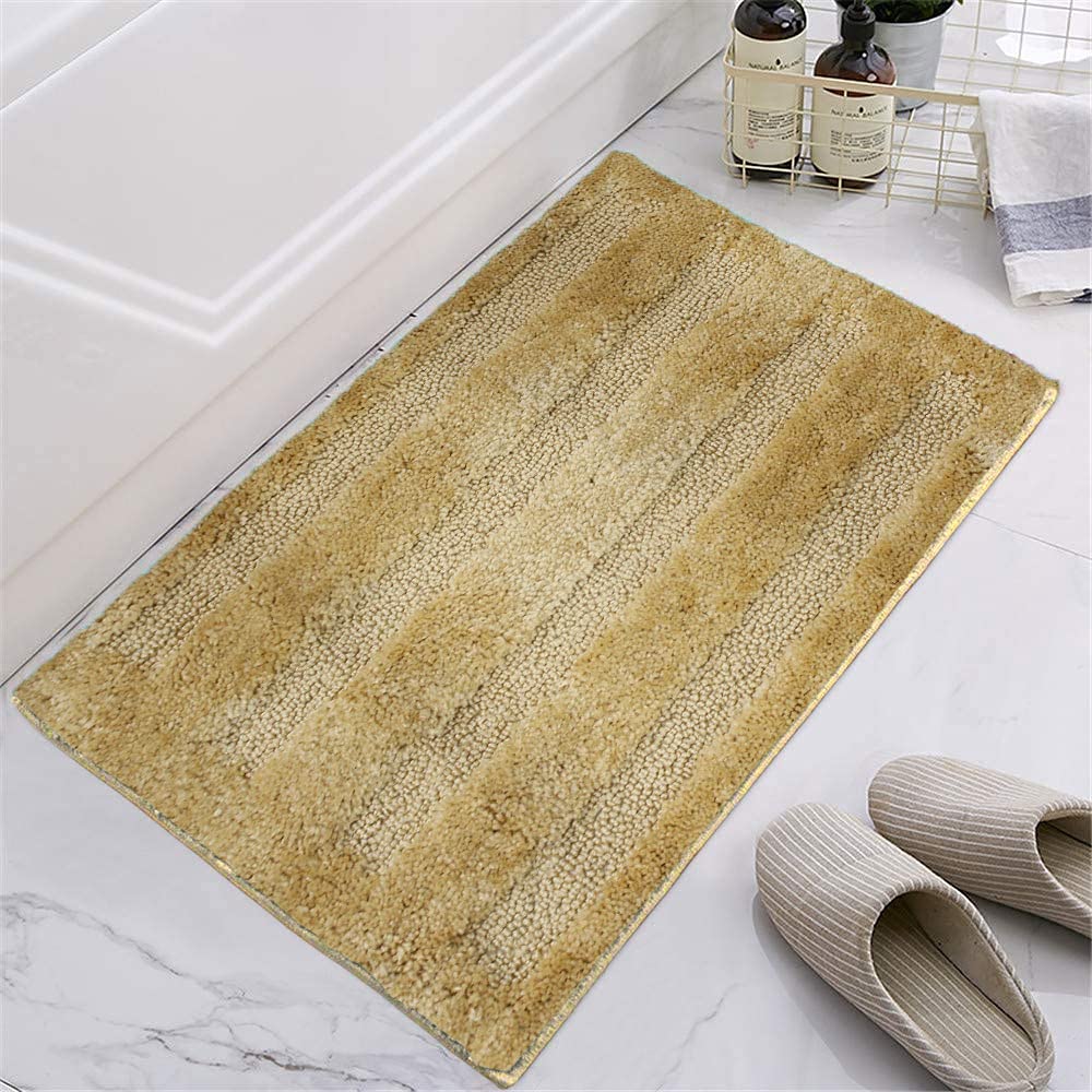 Bathmat 2500 GSM Microfiber Pack of 2 (Beige, 40cm x 60cm)