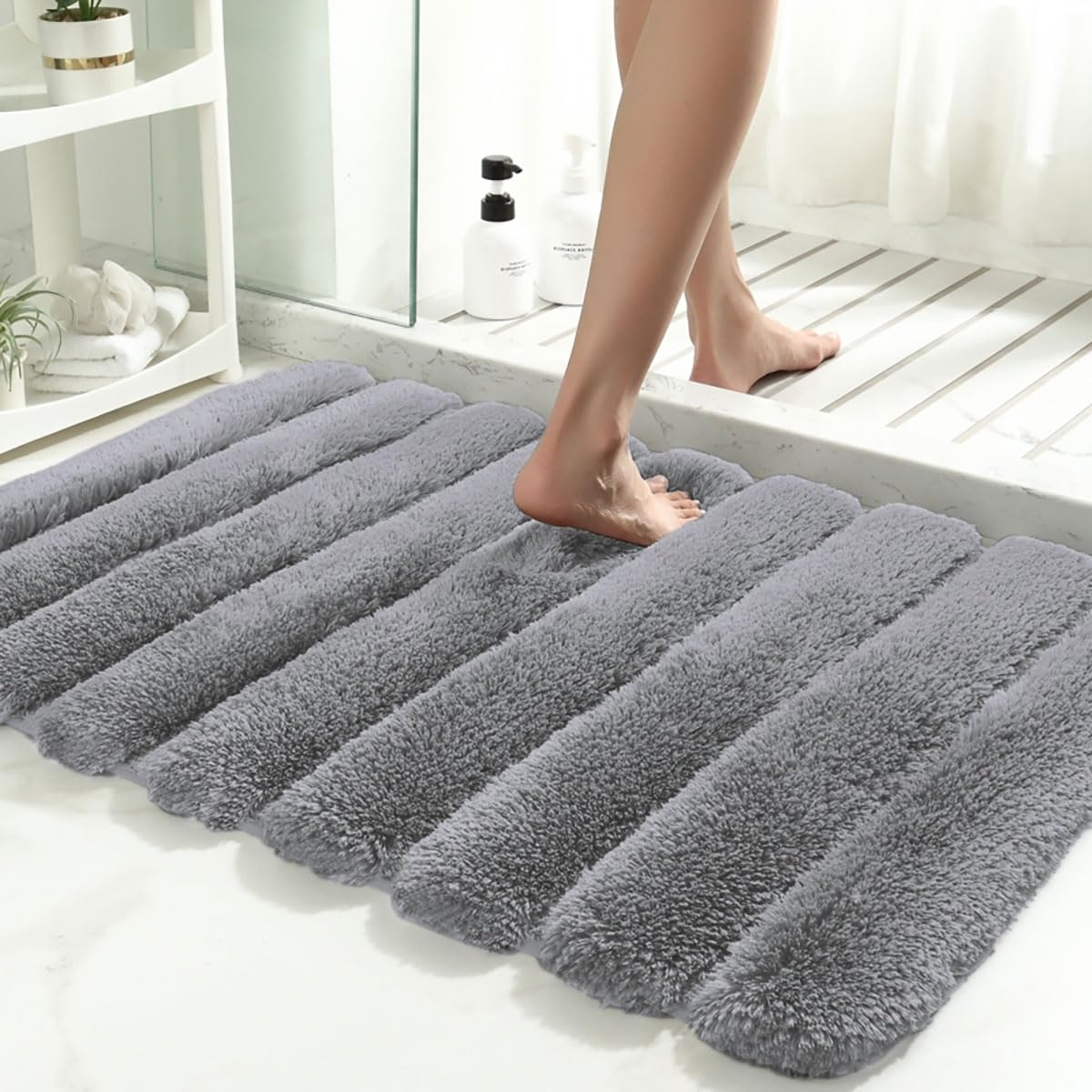 Toronto Bathmat Super Soft Microfiber (40x60 cm, Grey)