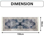 Polyester Floor Runner  Monochrome Pattern Multi Color 150x56cm
