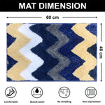 Macau Stripe Bath Mat (40x60 cm,Blue)