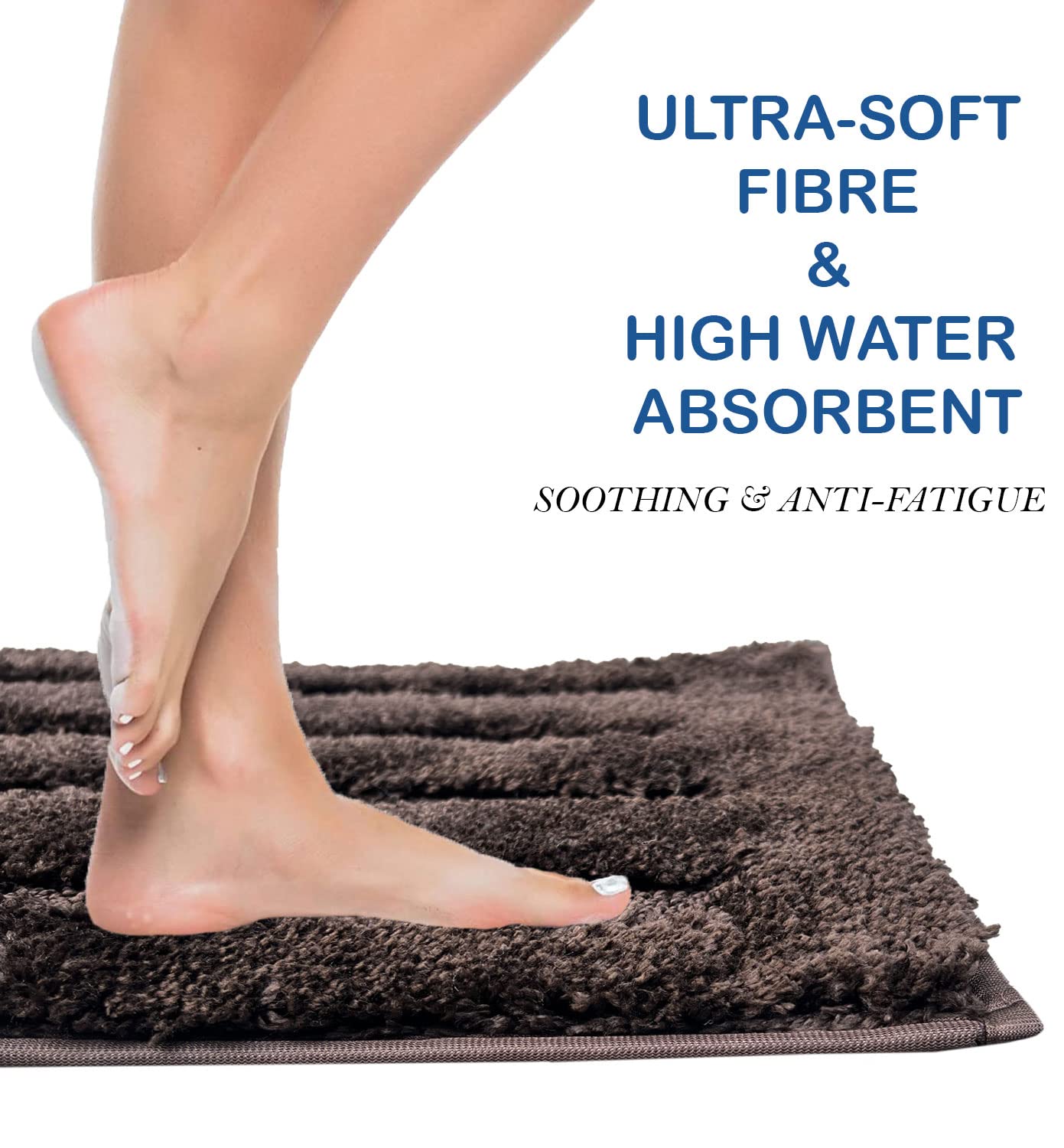 Bathmat 2500 GSM Microfiber (45cm x 75cm, Chocolate)