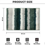 Kmat Mat for Bathroom ( 40x60 cm ,Hunter Green)