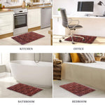 PVC Door Mat for Home Entrance Indoor & Outdoor(40x60 cm - Red)