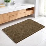 Shaggy Chenille Bath Mat Extra Soft  (45x75 cm Chocolate)
